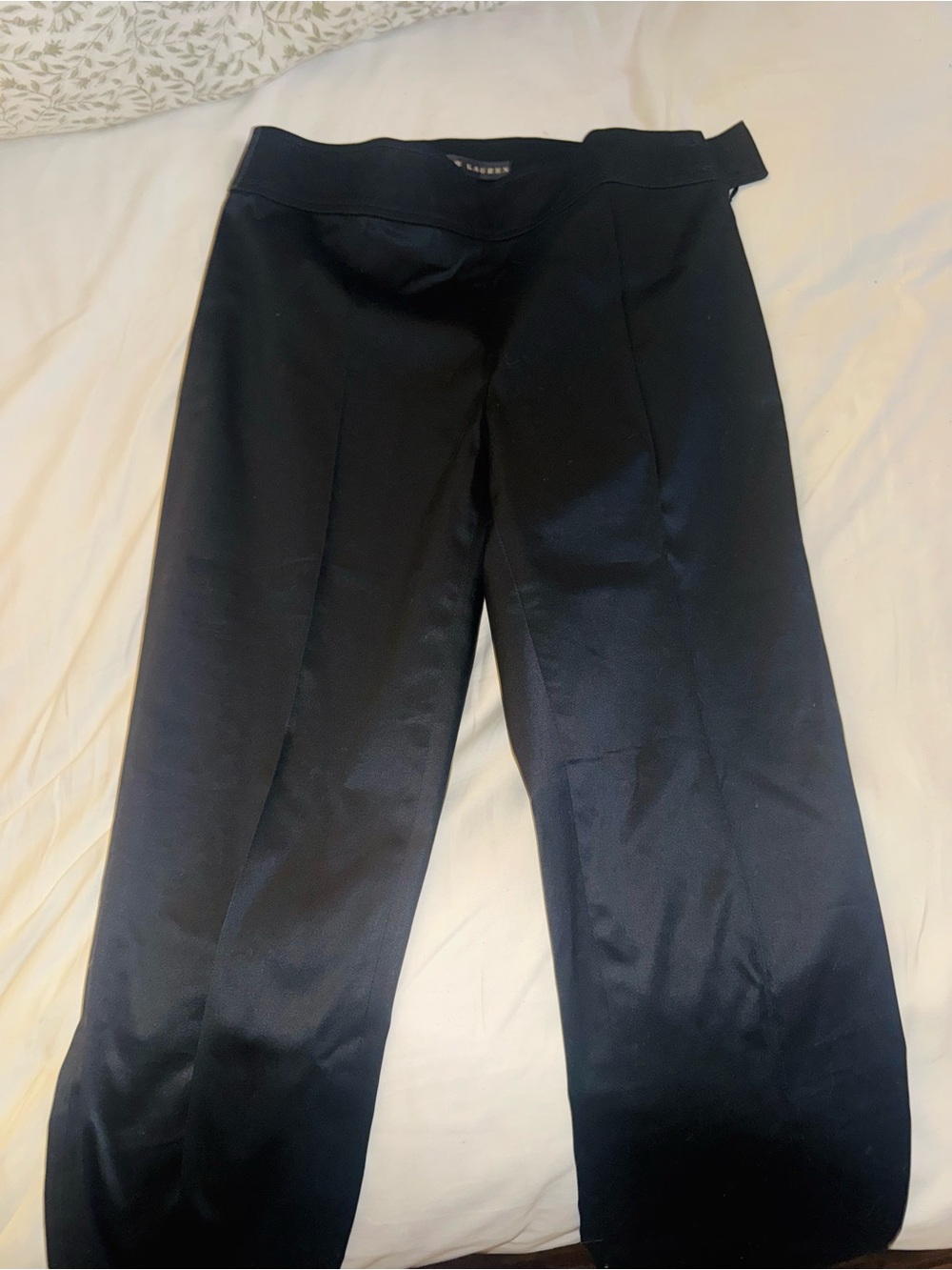 Ralph Lauren Black Satin Dress Pants Women's Size 6